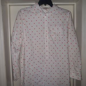 Women J. Crew long sleeve shirt size m